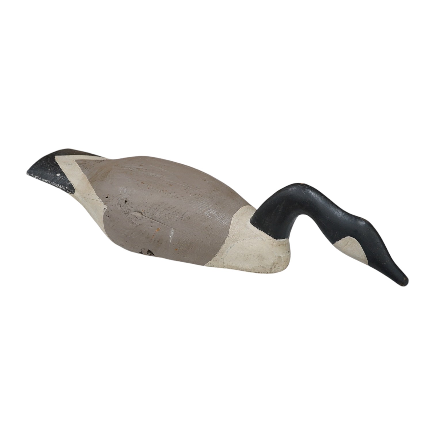 A vintage carved and painted life size model of a Canada goose in the manner of Guy Taplin, 79cm. Condition - fair to good